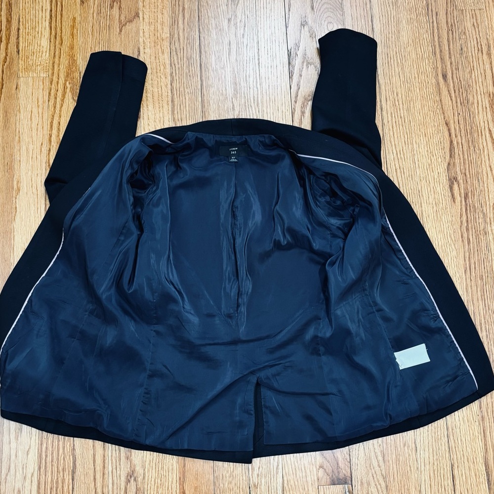 J.Crew 365 Going Out black open front tailered office business career blazer 6T - Picture 11 of 16